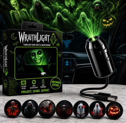 USB Spooky Car Projector